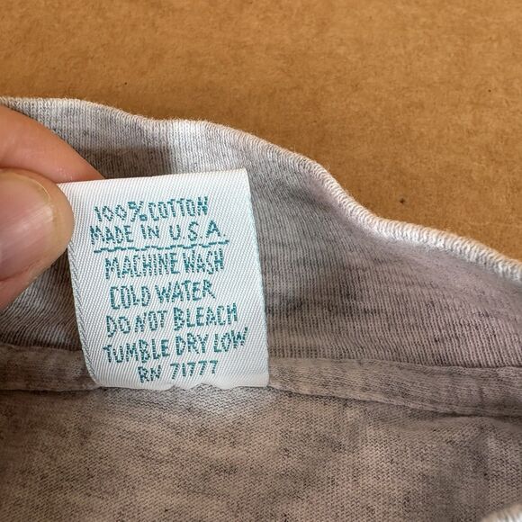 Vintage L’Universite De Paris Long Sleeve Shirt, OSFA/Large, Graphic, Grey, - Picture 6 of 10